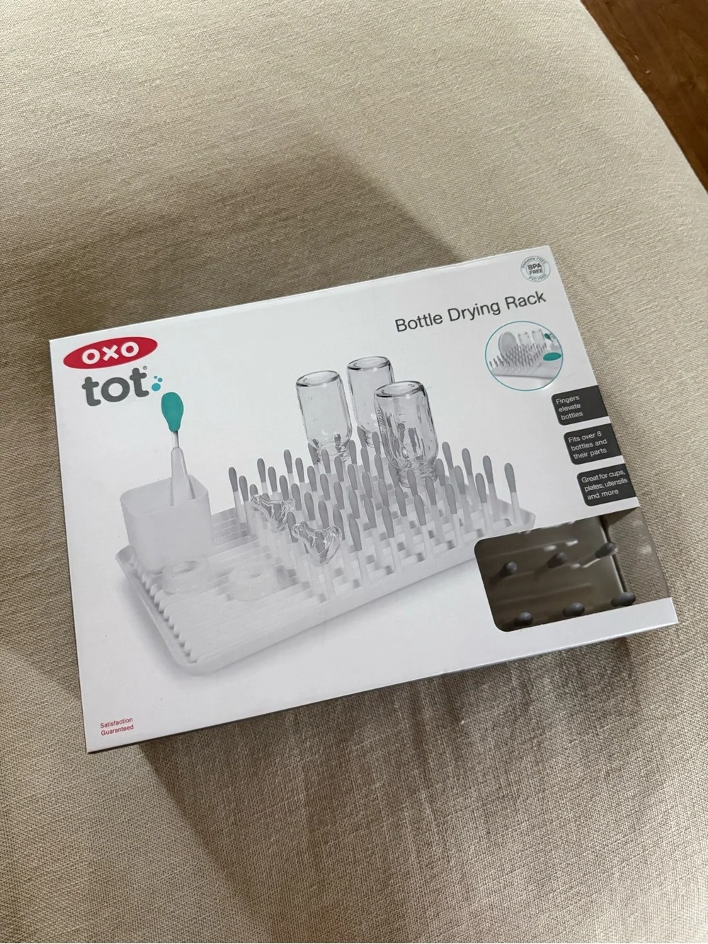 Oxo Tot White and Gray Bottle Drying Rack/ Never been opened